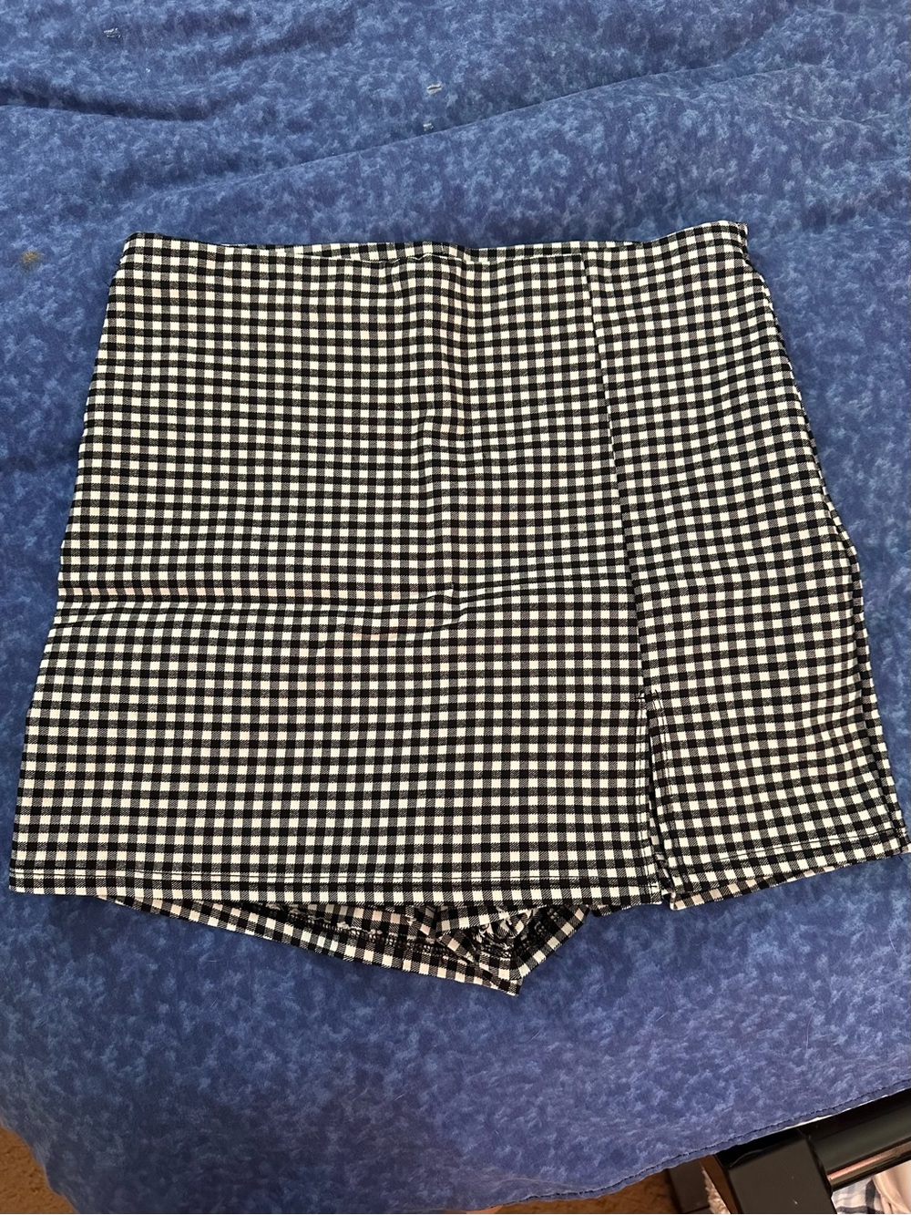 Windsor Black & White Gingham High-Waist Skort